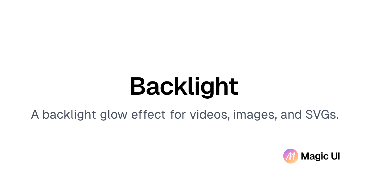 Backlight | React Components & Templates
