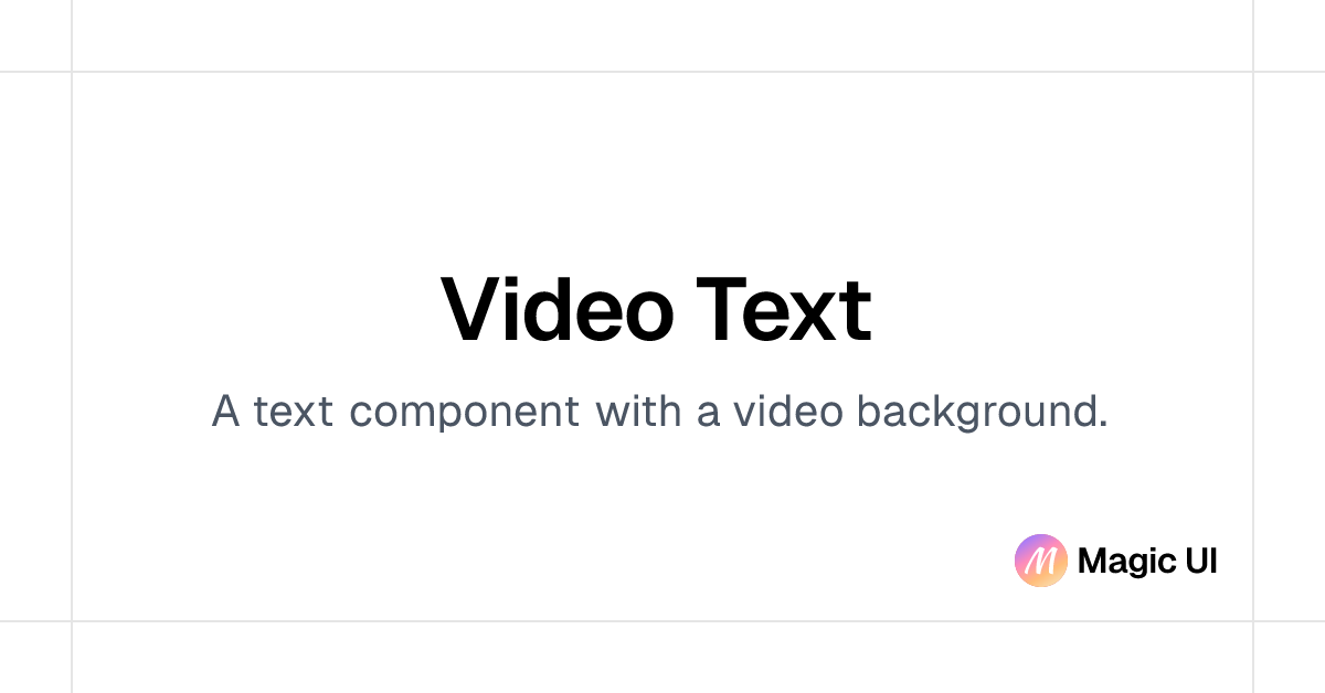 Video Text | React Components & Templates